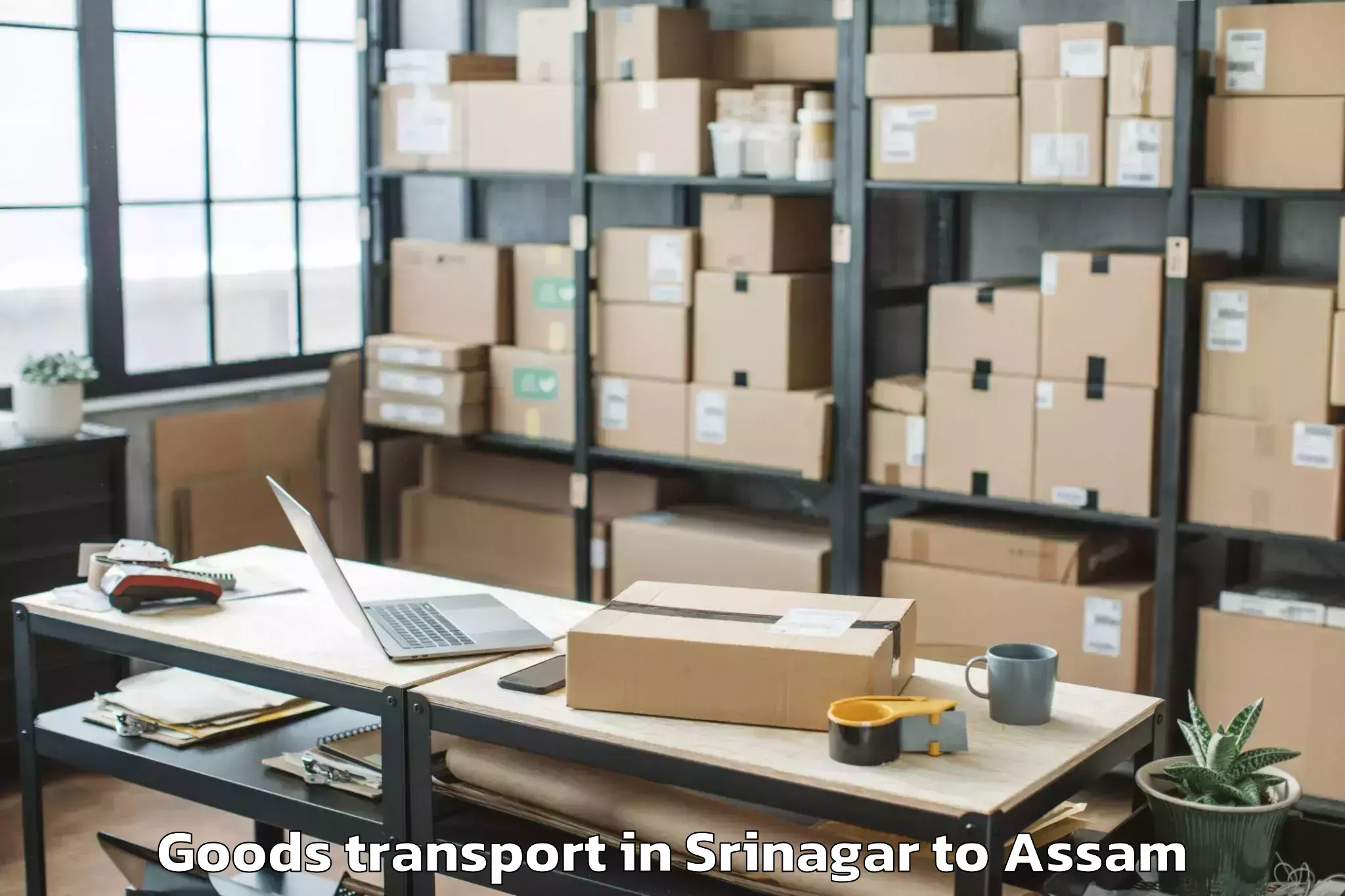 Book Srinagar to Balighat Goods Transport Online